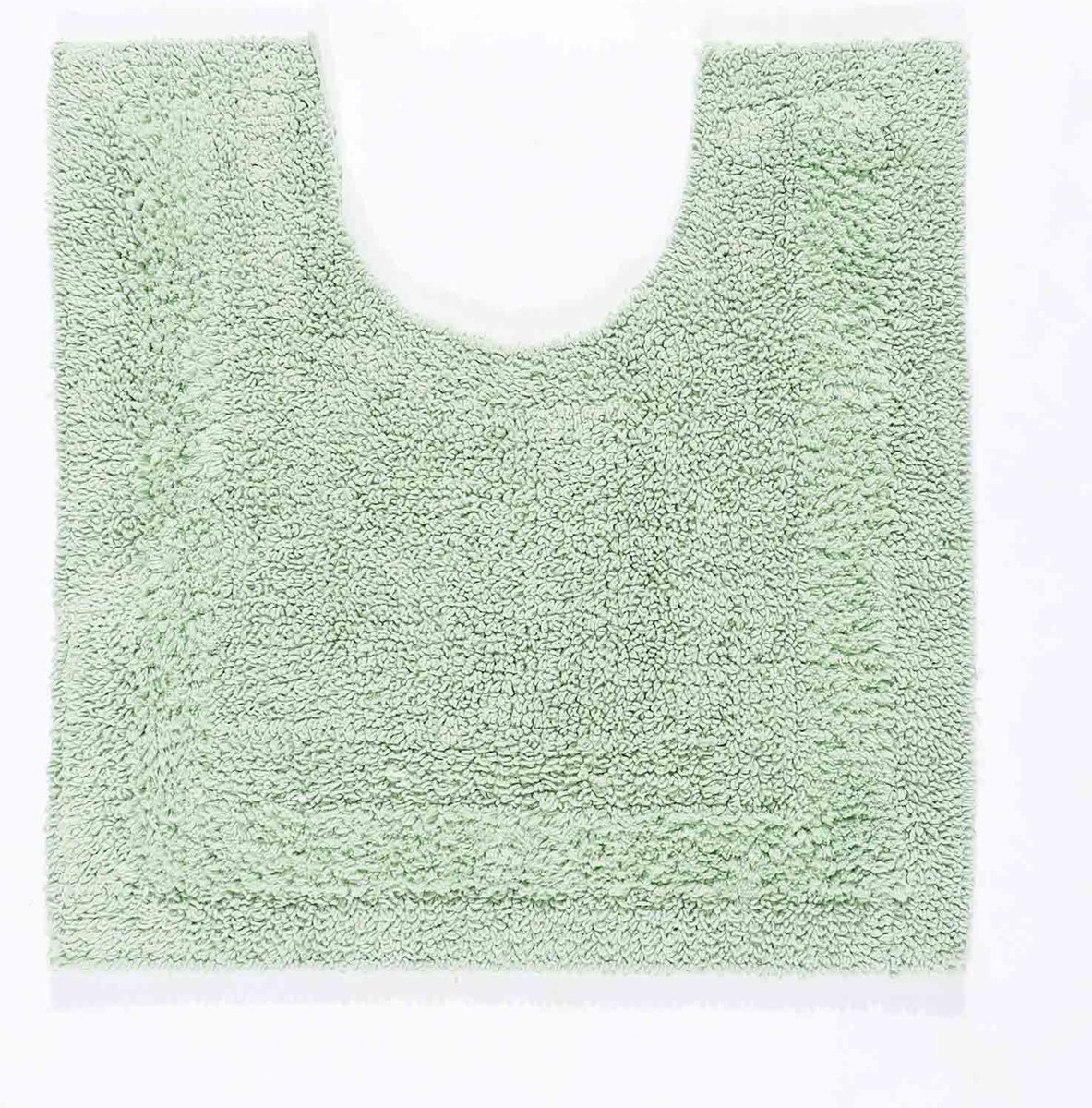 Homescapes toiletmat saliegroen 50x55 cm gemaakt van 100% katoen