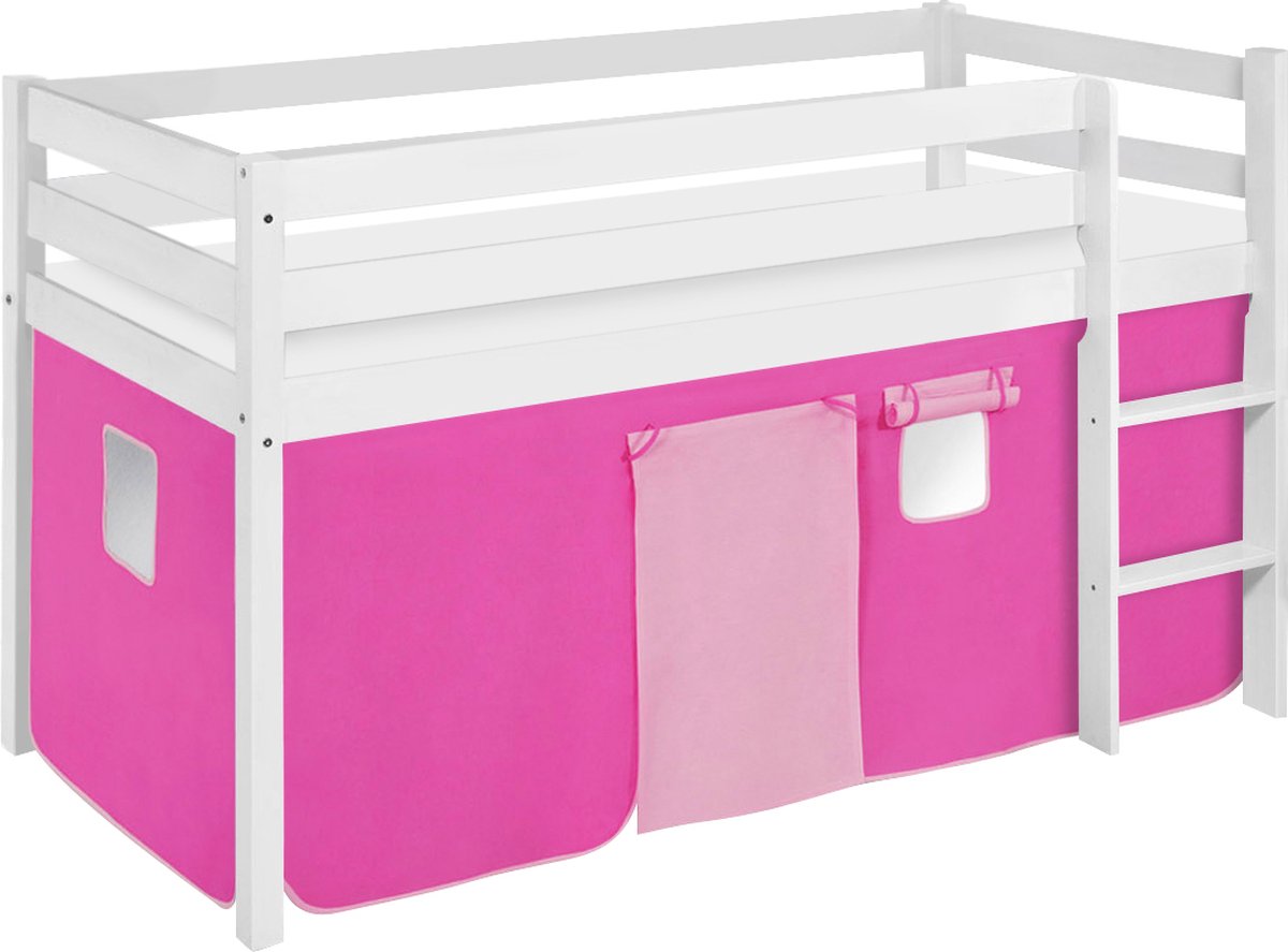 Halfhoogslaper Roze met tent