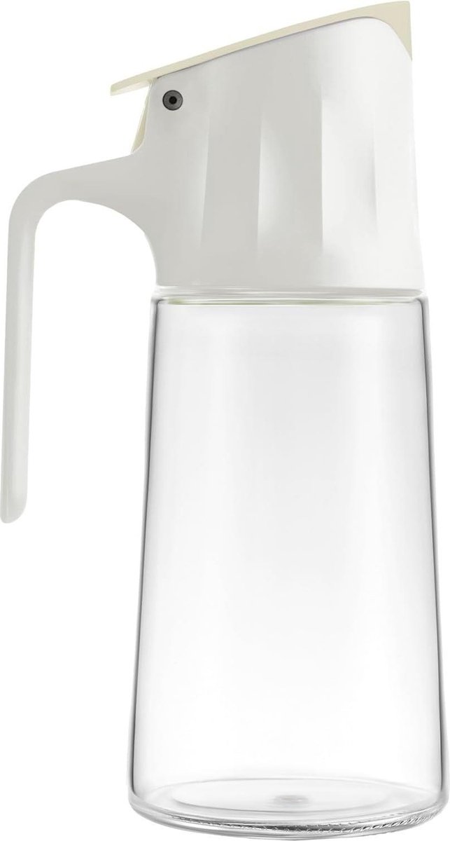 500 ml oliekan - glas - polypropyleen - wit - transparant - 9 x 12 x 22 cm