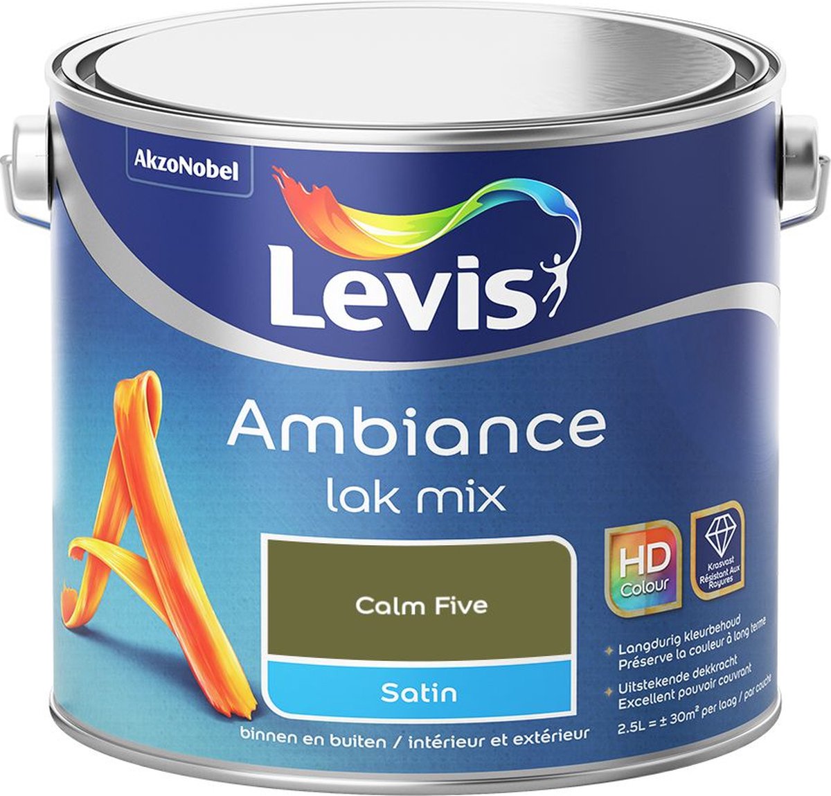 Levis - Ambiance Lak Satin Mix - Calm Five - Mengverf - 2,5 L