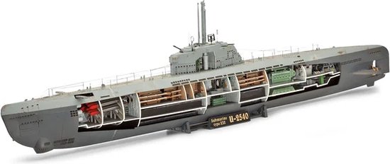 Revell Boot U-Boot Typ XXI U 2540 & Intérieur - Kit - 1: 144