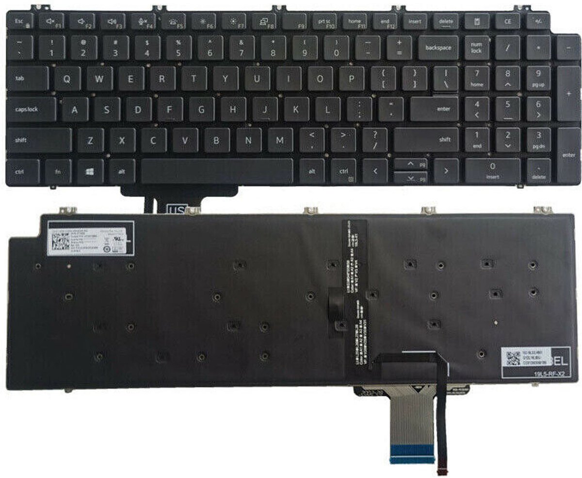 Notebook keyboard for Dell Precision 7550 7560 7750 With Backlit 0713DM