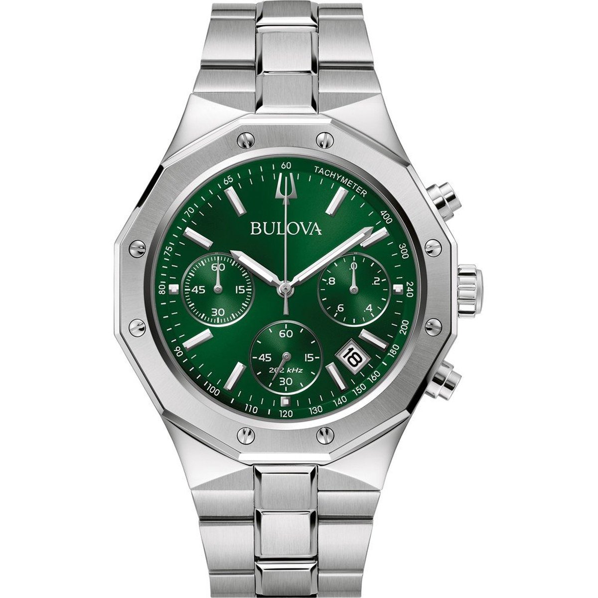 Bulova Precisionist 96B409 Horloge - Staal - Zilverkleurig - Ø 44 mm