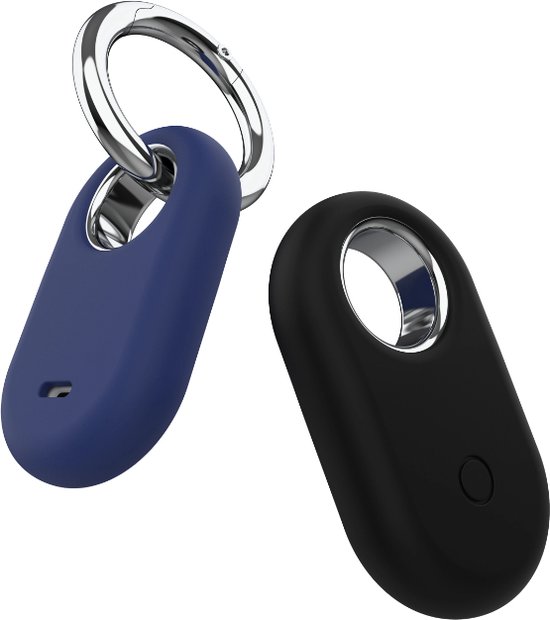 Samsung smart tag 2 sleutelhanger case - ZONDER TAG - Blauw- Siliconen - samsung - krasvrij - stootvast - tracker