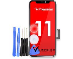 Geschikt Voor Apple iPhone 11 LCD Display + Touchscreen - Premium Quality - Zwart - Scherm - Vervang Scherm - Beeldscherm - Touch screen + Openingsset - WebDigitaal