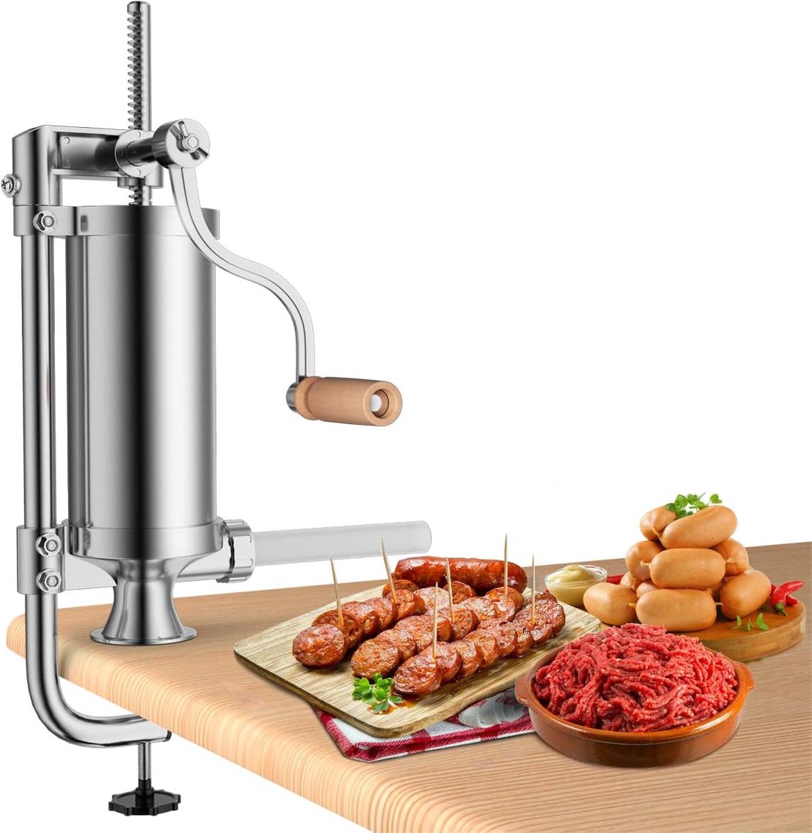 Worstenvuller - Worstenmaker - Worstenvul Machine - Worstmachine - Worsten Vuller