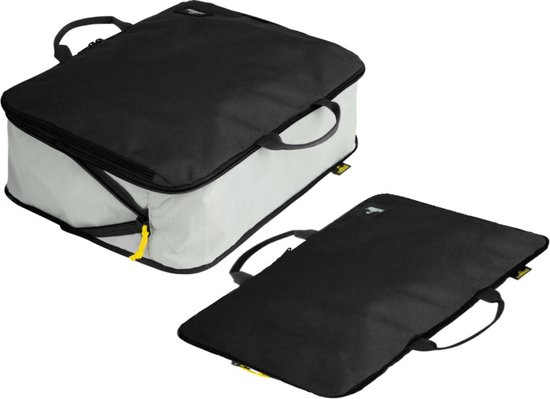 Cube d'emballage de compression NOMAD® | Taille L | Cube de compression puissant | Noir | Cube d'emballage organisateur de bagages