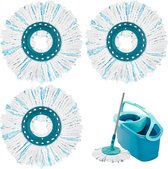3 pièces - Recharge de balai - Chiffons adaptés au balai à disque Leifheit Clean Twist - Recharge - Tête de rechange - Recharge de balai - Recharge de balai adaptée