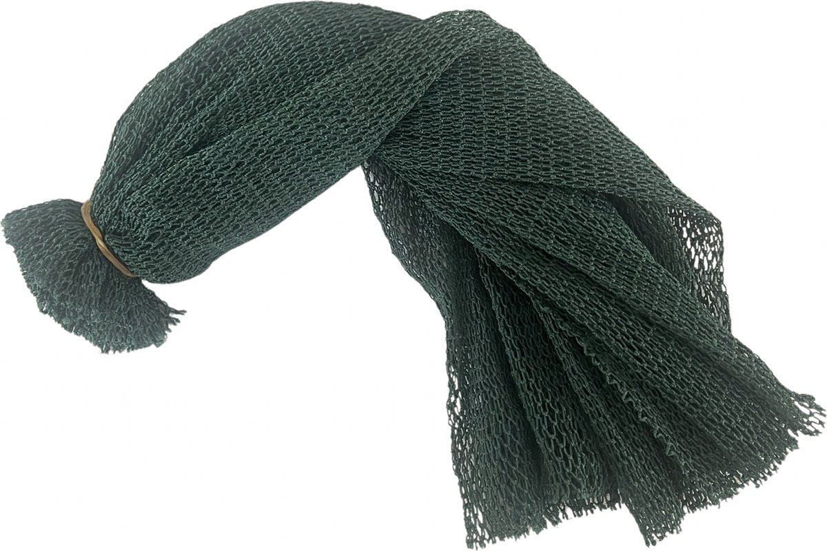 Afrikaanse netspons donker groen - African net sponge dark green - Ghanaian SAPO spons - traditionele Ghanese scrub spons