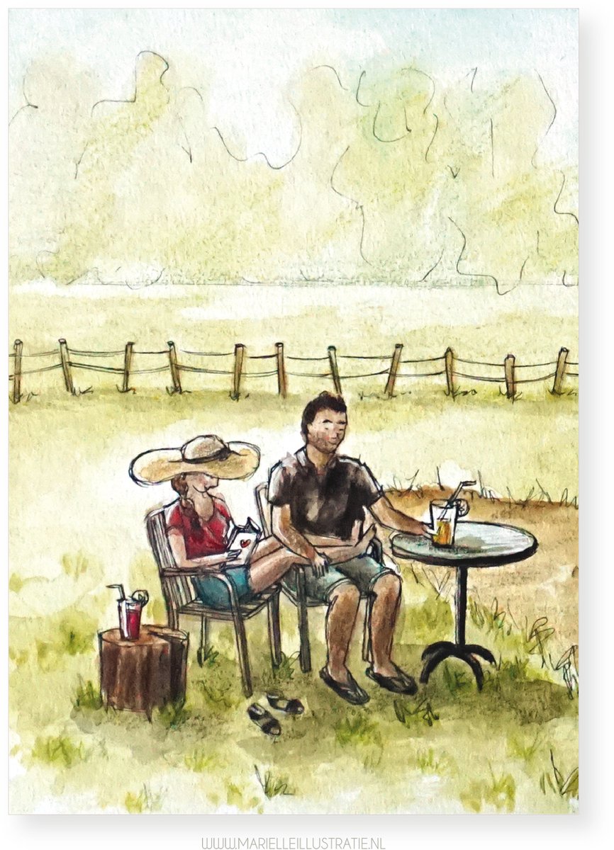 In de natuur,10x15cm