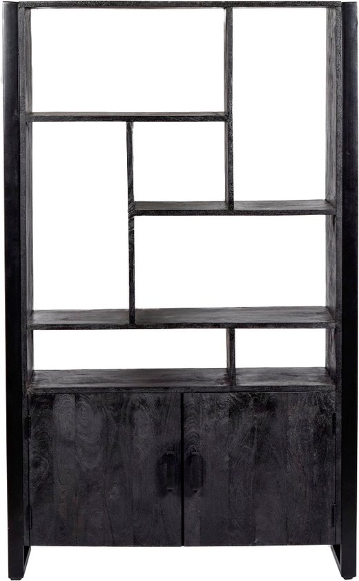 Livingfurn Armoire murale Norris Zwart 110x180cm