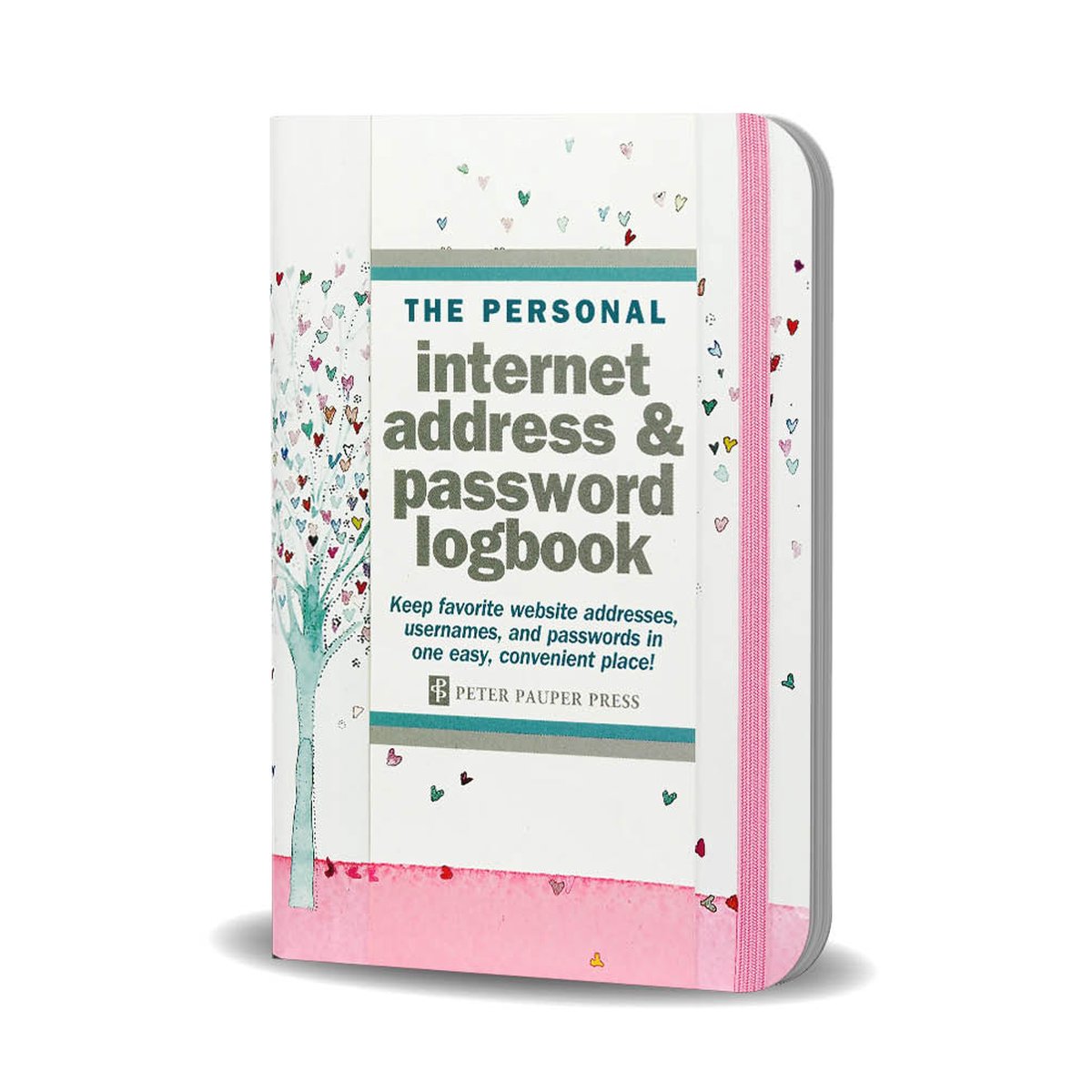 Logbook Internet address & Password Peter Pauper Tree of Hearts