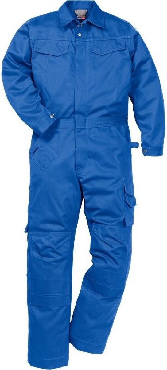 Kansas Industriële overall Icon On e Katoenen overall 8112 KC, mit Kniezakken Royalblau