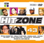 De cover van Hitzone 43 toont een collage van artiesten zoals Sean Kingston, Nelly Furtado, Timbaland, Fergie, 50 Cent en Rihanna.