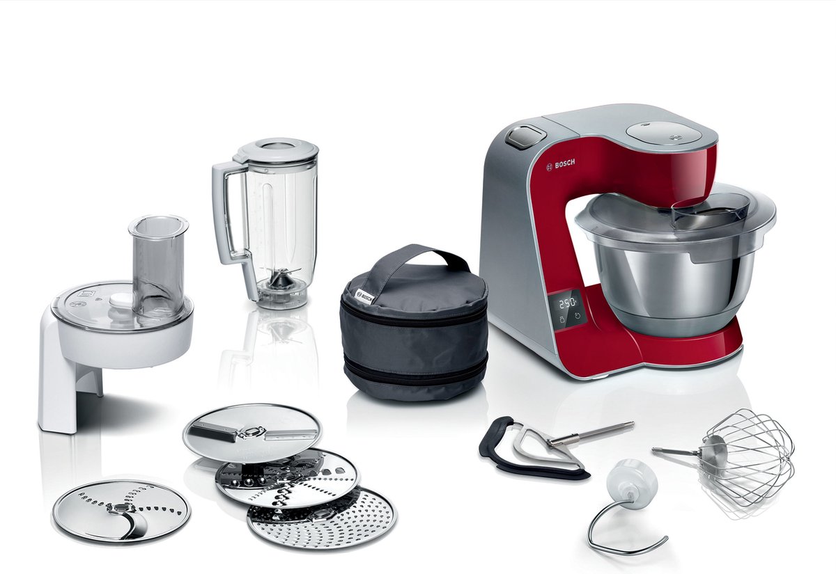 Bosch MUM5X720 - Keukenmachine - Rood/RVS