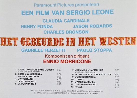 Het Gebeurde In Het Westen, Ennio Morricone | Muziek | bol