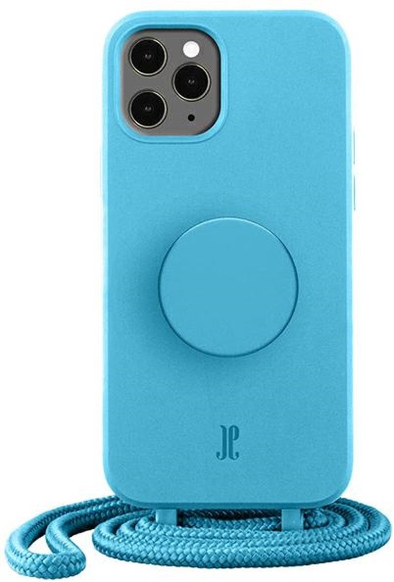Just Elegance Hard Case Back Cover met PopGrip en koord voor Apple iPhone 11 Pro - Blauw