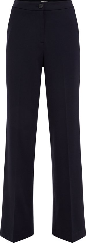 WE Fashion Dames wide leg pantalon met stretch