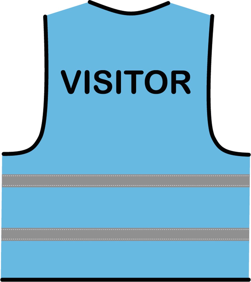 Visitor hesje lichtblauw
