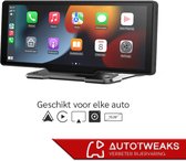 Bol.com AutoTweaks - Navigatiesysteem Auto - 10 Inch - Ingebouwde Dashcam - Apple Carplay en Android Auto - Incl Achteruitrijcam... aanbieding