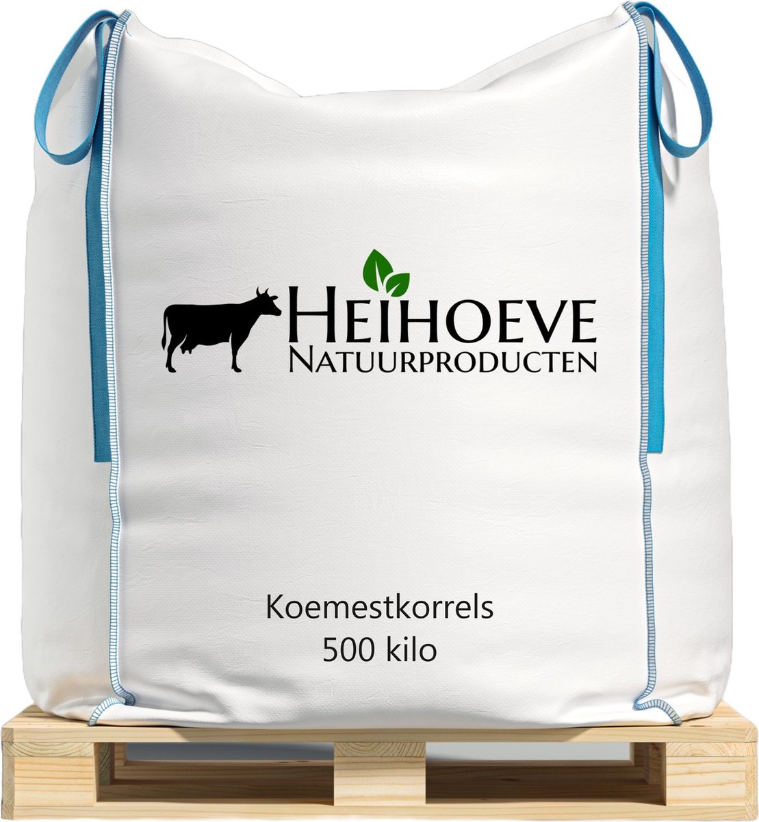 Koemestkorrels 500 kilo Bigbag voor 5000 m2 - Universele tuinmest - Natuurlijke bemesting - Bodemverbeteraar) Koemest korrel rechtstreeks van onze boerderij