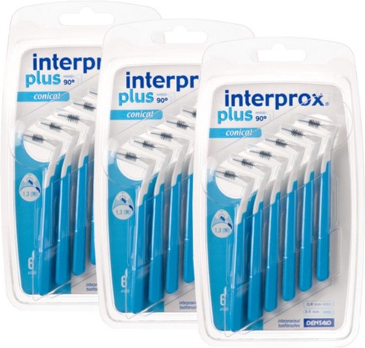 Goedkoopste Interprox Plus Conical - 3 tot 5 mm - Blauw - 3 x 6 stuks - Voordeelpakket