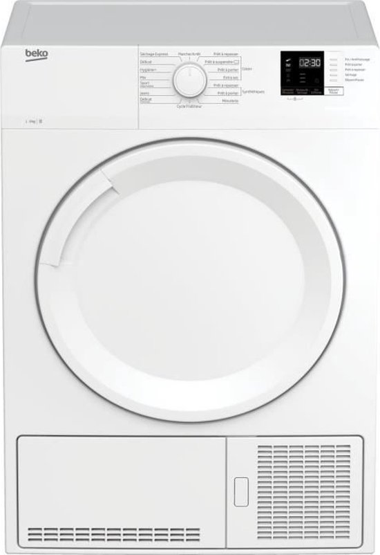 BEKO SLCS09W3 condensatie wasdroger - 9 kg - L60cm - Klasse B - Wit