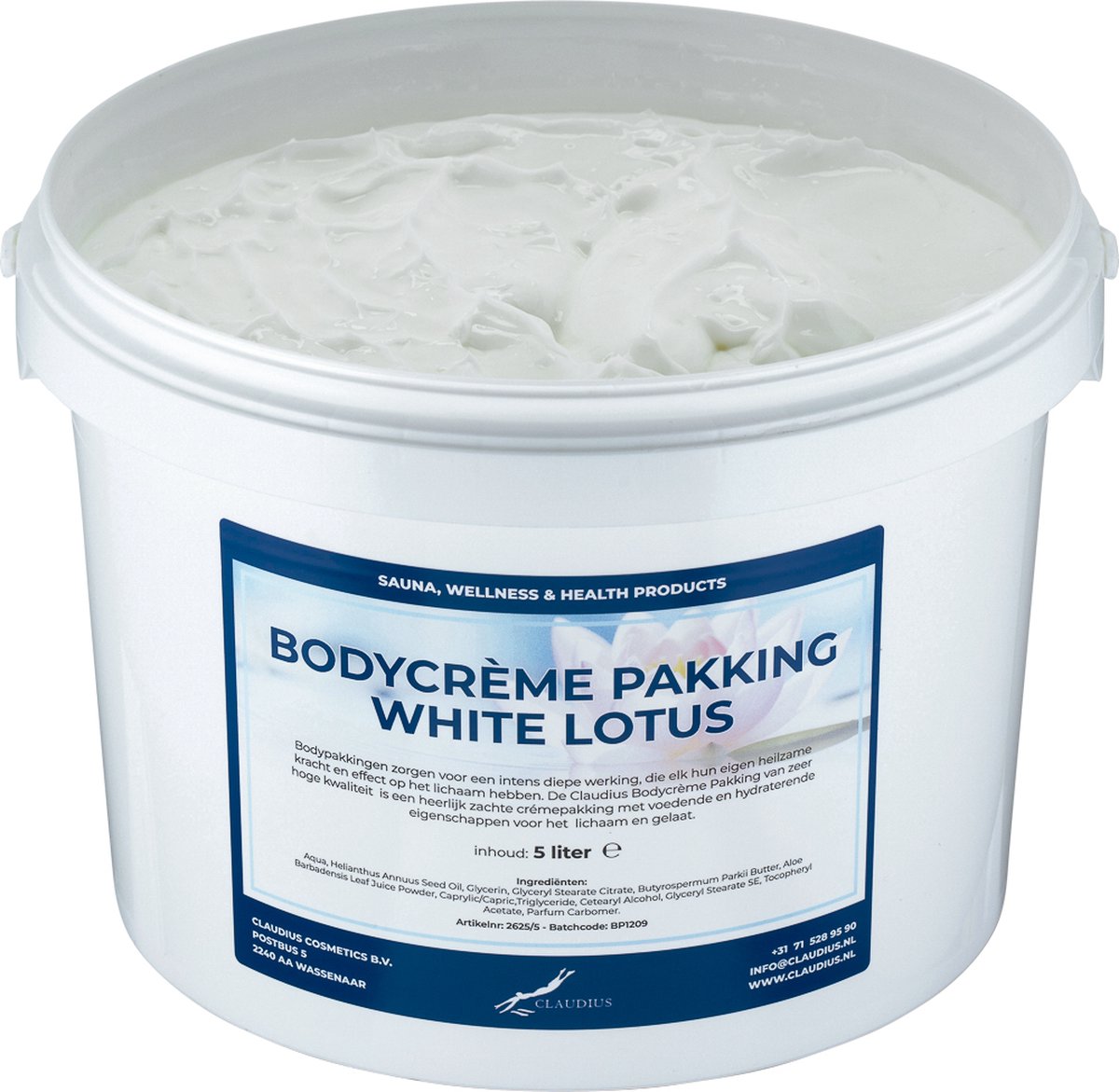 Goedkoopste Bodycrème Pakking White Lotus - 5 liter