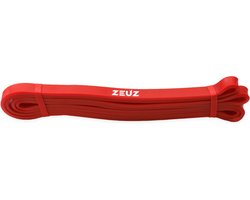 ZEUZ 1 Stuk Weerstandsband Elastiek voor Fitness & CrossFit – Resistance Stretch Power Bands voor Pull Ups, Krachttraining & Stretching - Rood