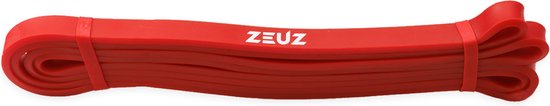 ZEUZ 1 Stuk Weerstandsband Elastiek voor Fitness & CrossFit – Resistance Stretch Power Bands voor Pull Ups, Krachttraining & Stretching - Rood