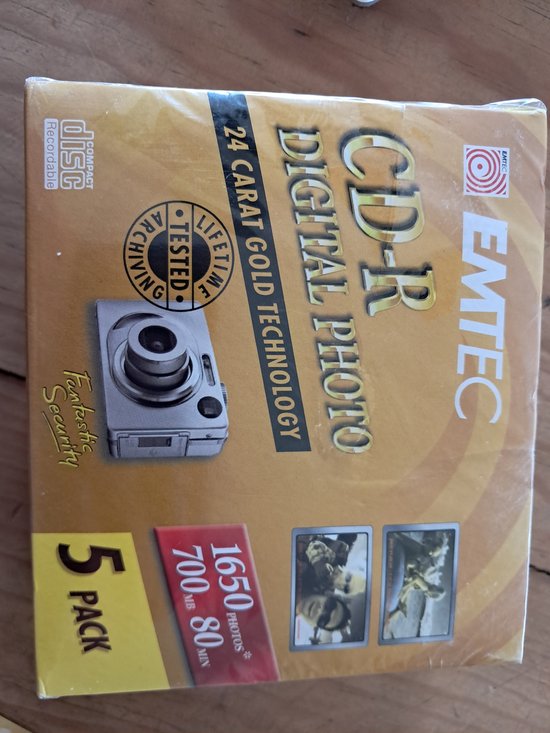 EMTEC CD-R - 5-pack - 1650Fotos's - 700mb - 80min