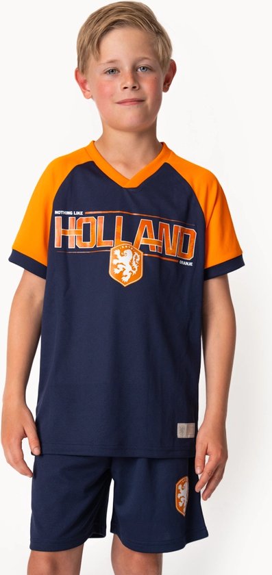 AANBIEDING NEDERLANDS ELFTAL VOETBAL TENUE BLANCO ORANJE 2024/25
