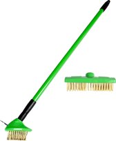 Benson Onkruidborstel set - telescopische steel - 3-delig - ergonomisch - verstelbaar 80-140 cm