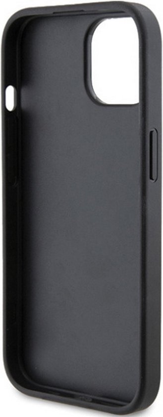 Coque arrière à motif matelassé Karl Lagerfeld - Convient pour Apple iPhone 15 Plus (6,7") - Zwart