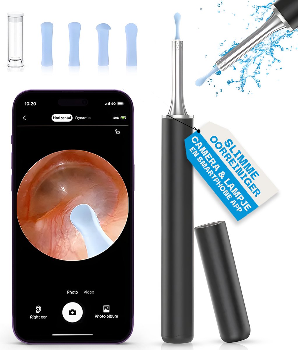 Goedkoopste Eation® Slimme Oorreiniger met Camera & Lampje en Smartphone App - Veilig, Comfortabel en Zuiver