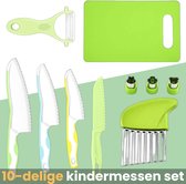 Bol.com Kidstar kindermessen 10 delige set - kindermes -Le petit chef - Mes kind - Keukenmes kinderen - Kindermessenset - Kinder... aanbieding