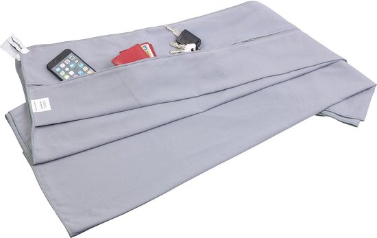 Serviette de bain microfibre XXL : serviette de XXL microfibre avec dossier et sac, 80 x 200 cm (serviette de plage microfibre XXL , serviette microfibre