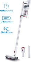 Bol.com Severin HV 7152 - Steelstofzuiger 2 in 1 - 22.2V Power - Turboborstel - Rood/wit aanbieding