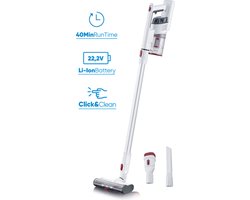 Severin HV 7152 - Steelstofzuiger 2 in 1 - 22.2V Power - Turboborstel - Rood/wit