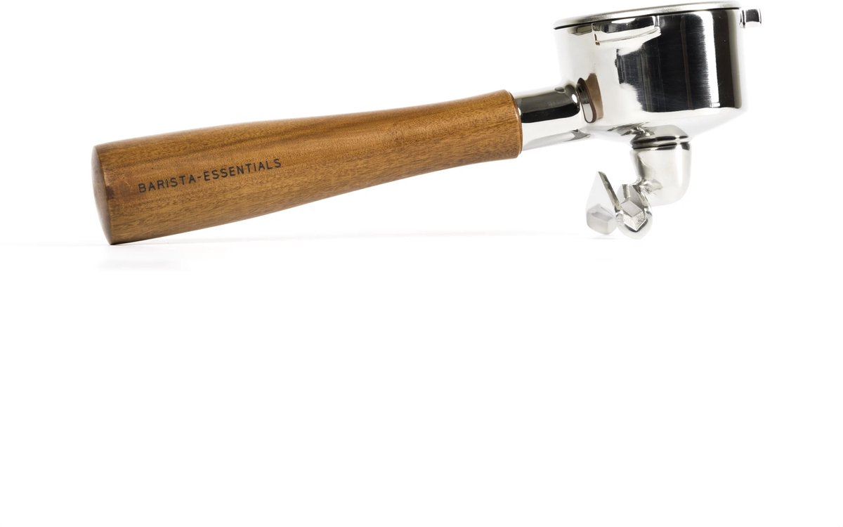 Portafilter Dubbele Uitloop - Sage - Barista Express - 54mm - Hout - RVS - Portafilter 54mm - Portafilter - Filterdrager - Piston - Sage Barista - Solis Espressomachine – Espressomachine - Barista Essentials