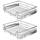 TomorrowNow® Set 2 Pièces Tiroirs Pour Armoires De Cuisine - 60 cm - Avec Rails De Guidage SoftClose - Avec Antidérapant