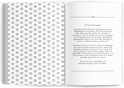 Open bucketlist boek met een pagina vol hartjespatroon en een tekst over het invullen van uitdagingen en battles.