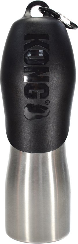 Kong H2O Drinkfles Rvs Zwart