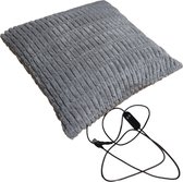 Bol.com Zoem - Warmtekussen Elektrisch - 42x42cm - Grijs - USB aansluiting - 5 standen - Ook voor tuinset aanbieding