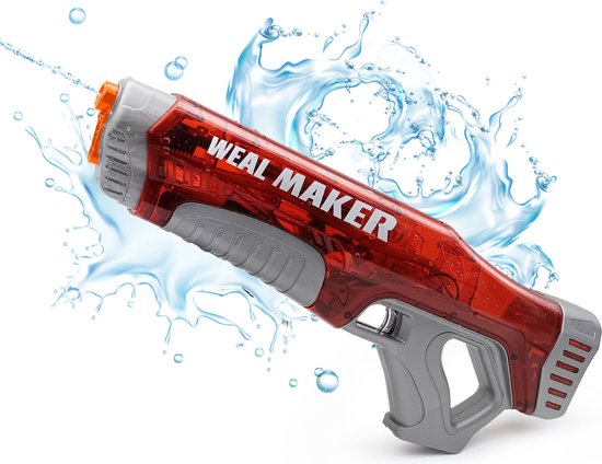 Elektrisch waterpistool – automatisch vullen – rood