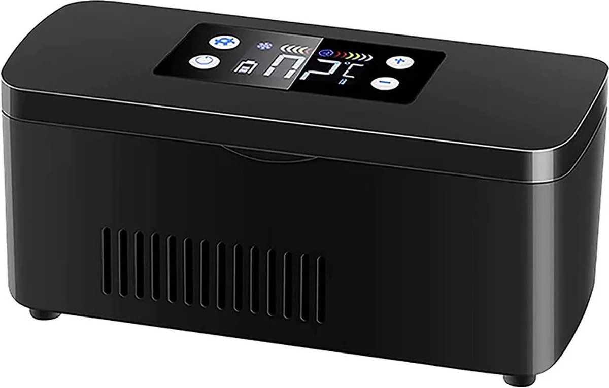 Mini Koelkast - Insuline Koelkast - Mini Koeler Medicijnen - Draagbare Medische Koelkast - Lcd Display - Lichtgewicht 1.5 kg - Afm. L 22 x B 15 x H 15 cm - Zwart
