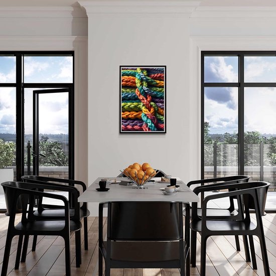 Tressé Poster | Corde Poster | Résumé Affiche | Affiche artistique | Affiche unique | Affiche moderne | 51x71cm | MT | Décoration murale | Affiche murale | Convient pour l'encadrement
