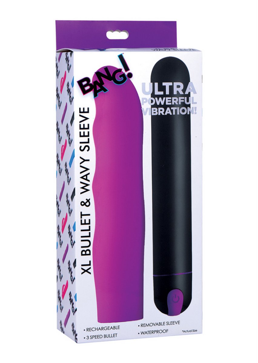 Goedkoopste XR Brands - XL Bullet and Wavy Silicone Sleeve