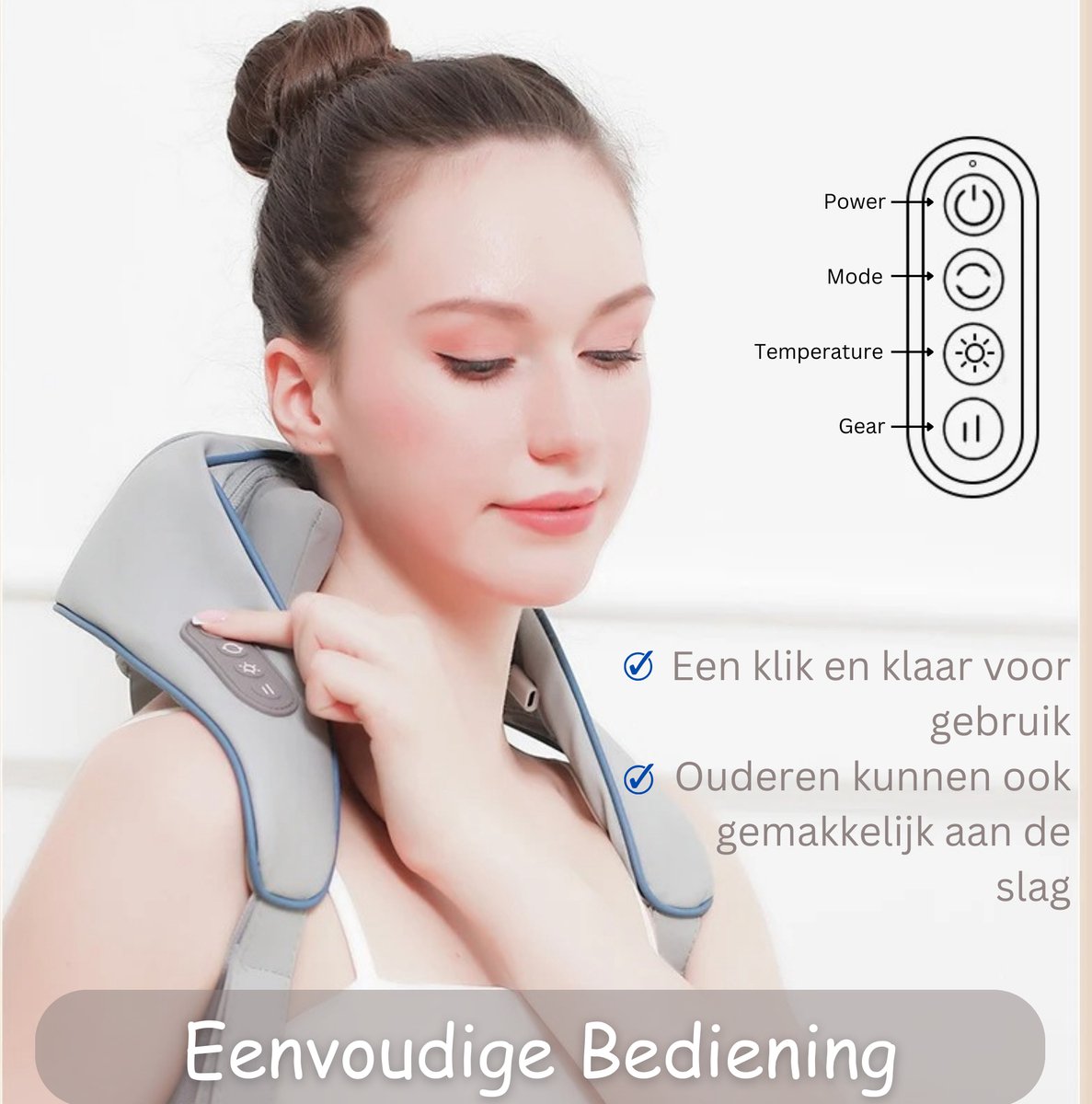 Nekmassage Apparaat - 4 in 1 - Massage - afbeelding 3