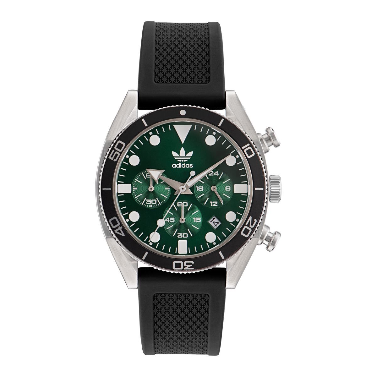 Adidas Originals Edition Two Chrono AOFH23005 Horloge - Siliconen - Zwart - Ø 43 mm